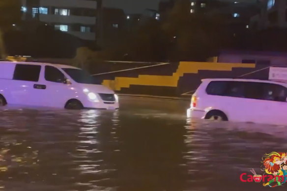 Flooding in Cabramatta, in Sydney’s south-west.