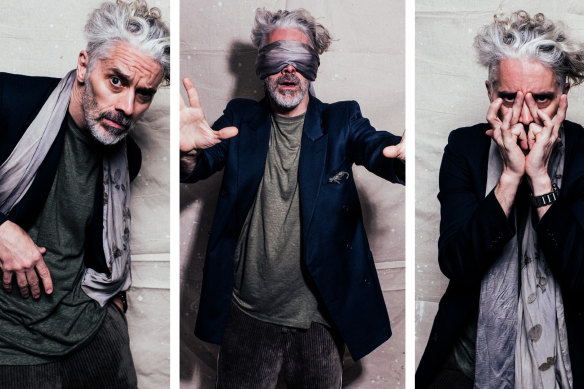 Swiss-French circus performer, violinist, actor James Thierree photographed at Roslyn Packer Theatre. 