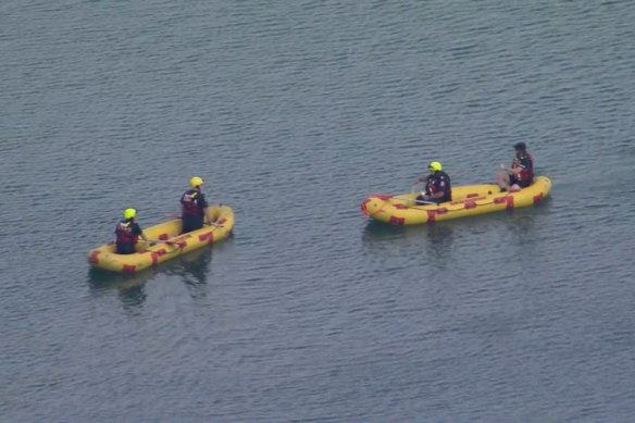 The man failed to resurface at the newly opened Penrith Beach.