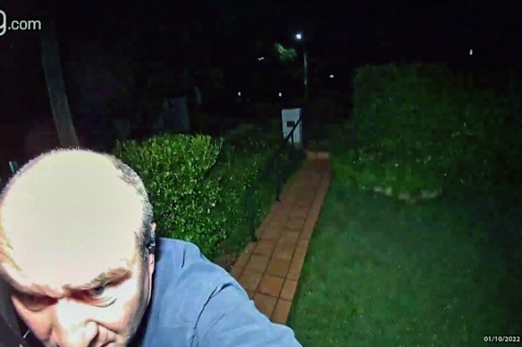 The chief burglar caught on CCTV camera 