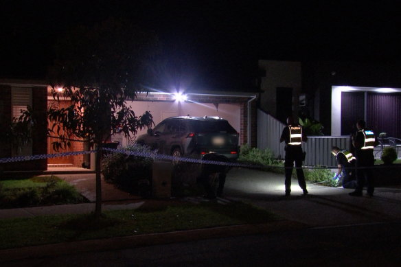 A child has died after being struck by a car in a driveway in Craigieburn on Friday night.