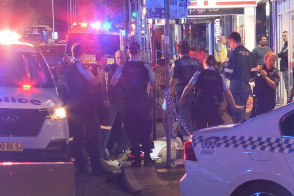 A man was fatally stabbed on Marrickville Road in Marrickville. 