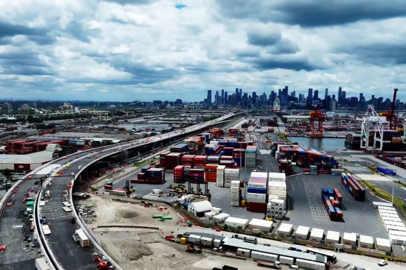 The West Gate Tunnel project in Melbourne.