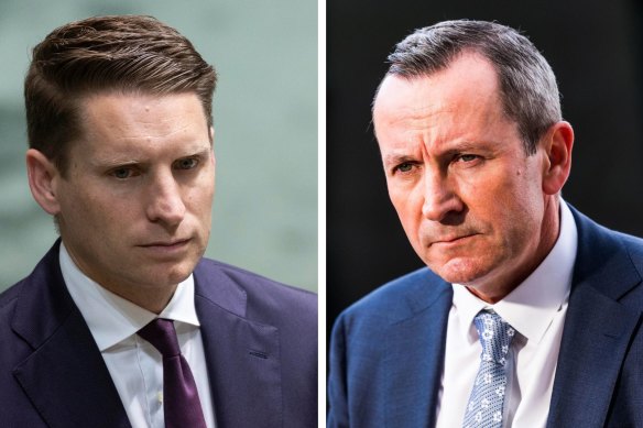 Andrew Hastie warned the Premier to be more careful. 