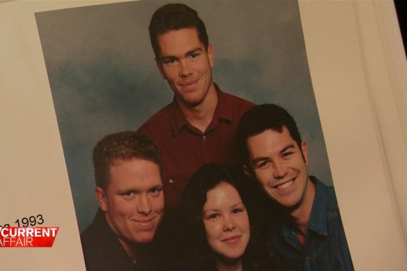A family photo of Gareth (left) and Nathaniel (back) with their sister Naomi and eldest brother Andrew.