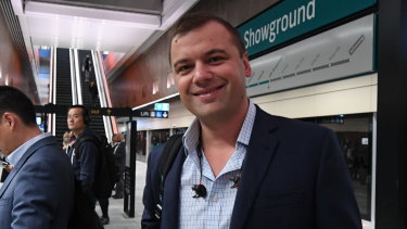 Commuter Anton from Kellyville said he's disappointed the trains are running every 10 minutes, but "it's still better than getting stuck in traffic". 