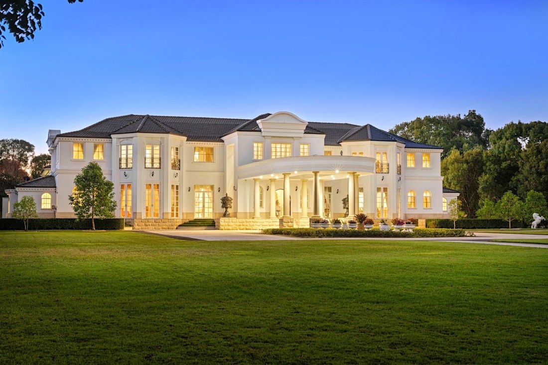 View of Gold Coast luxury property: $42m Tallebudgera mansion Bellagio la Villa ...