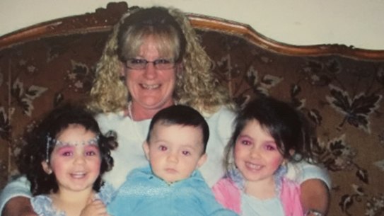 Grandmother Karen Nettleton with, from left, Hoda, Abdullah and Zaynab Sharrouf.