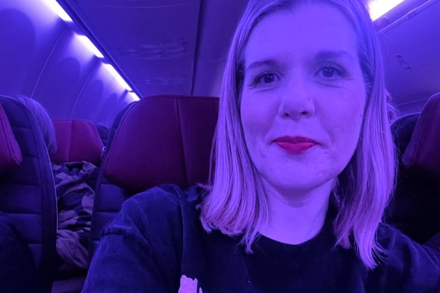 Sarah says she’s sick of people on phones on planes