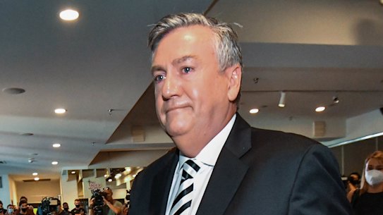 Eddie McGuire resigns as Collingwood President after a report found there had been inadequate responses to racism at the club
 9th February 2021 The Age News Picture by JOE ARMAO