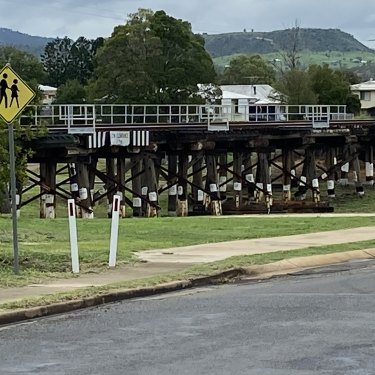 Up to 20 cars were jammed under this Grantham rail bridge 10 years ago. This show how high 2011's floodwater rose.