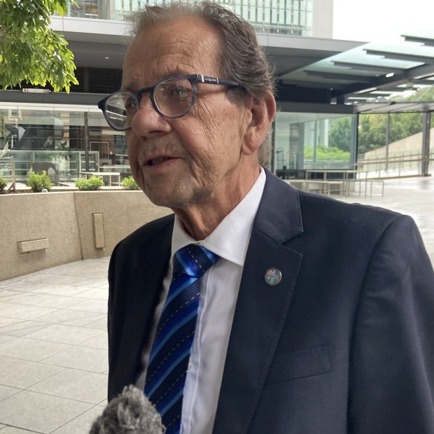 Martin Turpin after giving evidence at the Whiskey Au Go Go inquest in Brisbane on Friday.