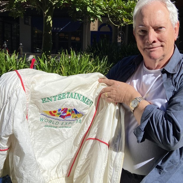 Birch’s World Expo 88 director jacket he donated to Brisbane’s John Oxley Library.