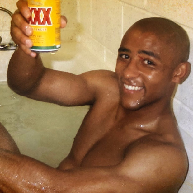 George Gregan celebrates after the Wallabies' victory in the 1999 Rugby World Cup final.