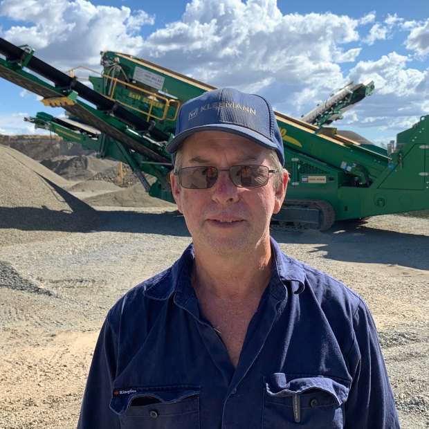 Central Highlands quarry owner Dave Reddiex.