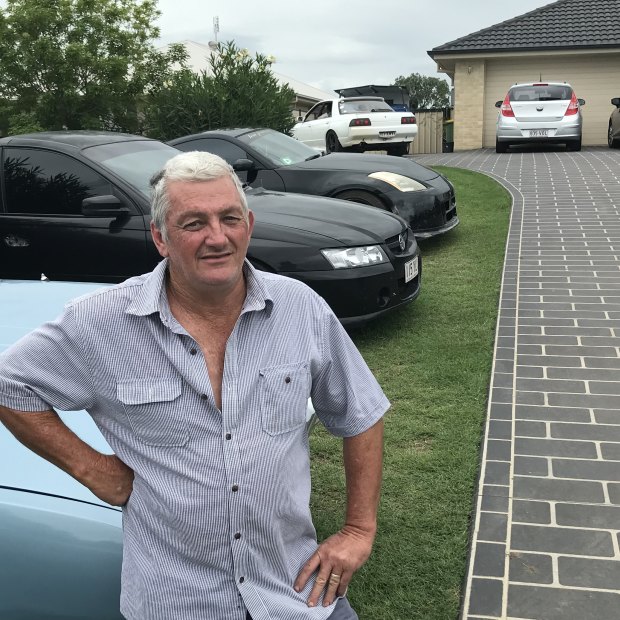 Car enthusiast Alan Marshall at his home in Grantham.