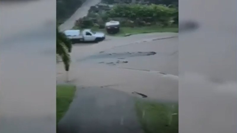 As ex-cyclone drenches north, thunderstorm risk reaches Brisbane