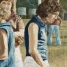 That’s my dad! Wonky elbow rings a bell in painting of local footy team