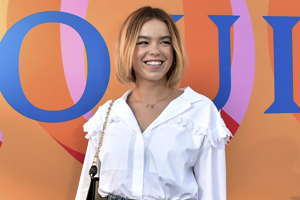 Milly Alcock arrives at a Louis Vuitton show in Beverly Hills, California, in July.