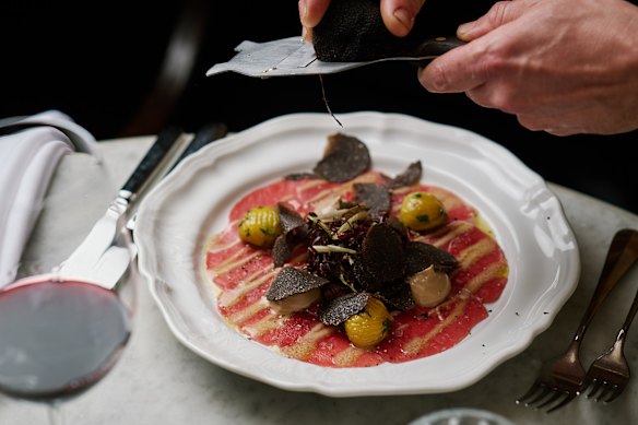 Caterina’s carpaccio.
