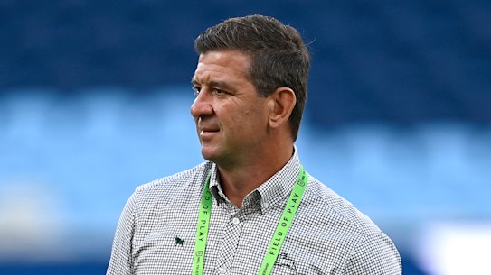 Jason Demetriou at Allianz Stadium on Friday. 