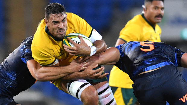 Canberra lock Rory Arnold is trying to lock down his Wallabies spot ahead of the World Cup in Japan next year. 