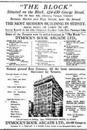 When the new building was completed, it was called The Block, with advertisements like this one in the Herald in 1929. 