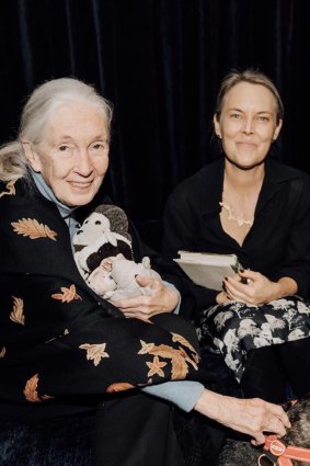 Roet with Jane Goodall.