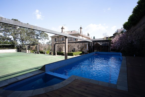 Clifton is set on 5125 square metres with a tennis court, swimming pool and private pontoon.