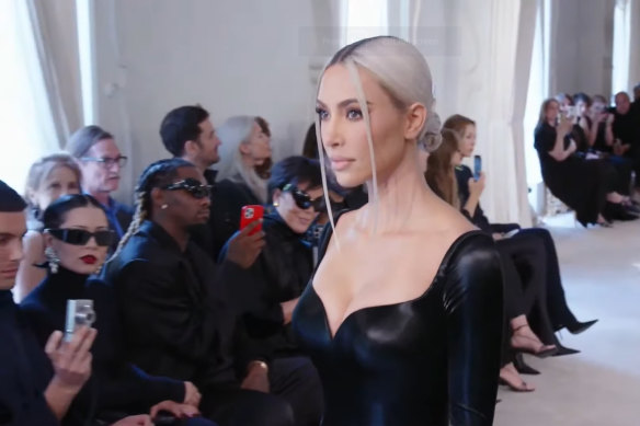 Kim Kardashian walked in the Balenciaga show on July 6, 2022 in Paris. 