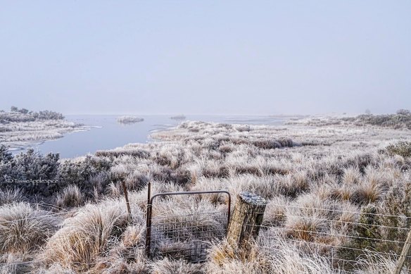 A freezing morning in central Tasmania this week.