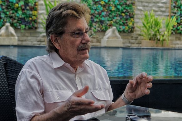 David Napoli, pictured in Bali in 2019, has led fundraising for a Bali Peace Park for many years.