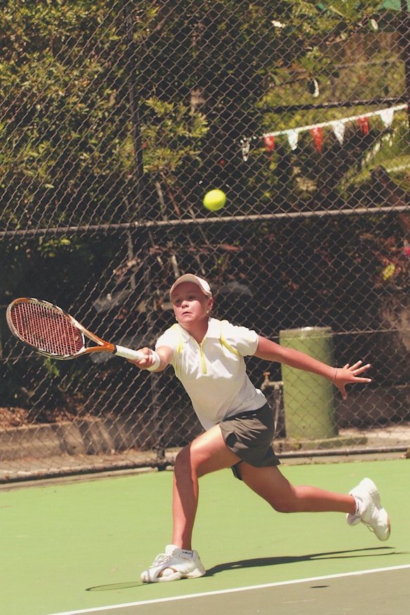 Ash Barty, starting out.