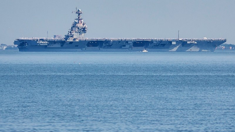 World’s largest aircraft carrier in position as Trump weighs Venezuela strike
