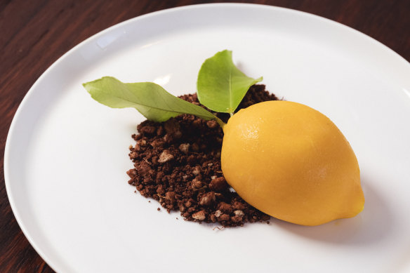 An Amalfi-inspired dessert that disguises lemon mousse and jam as an actual lemon is likely to become a signature dish.
