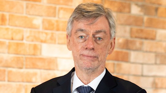 Westpac Chairman Lindsay Maxsted and incoming CEO Peter King at the bank's head office in Sydney on Tuesday. 