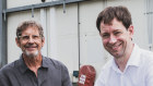 Richard Uechtritz, left, cold called Luke Terry to open a social enterprise in the Byron Shire. 