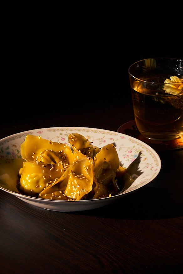 Three types of house-made dumplings are offered. 