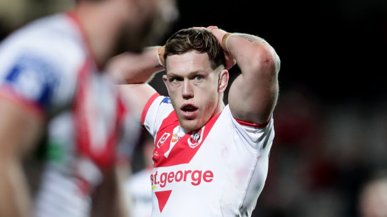 Cameron McInnes at Netstrata Jubilee Stadium on Friday night.