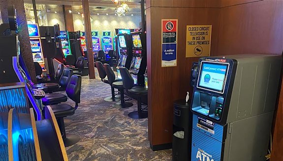 Having ATMs in the thoroughfare of a gaming area, such as in this unnamed hotel, is in contravention of the Gaming Machine Act 2001.