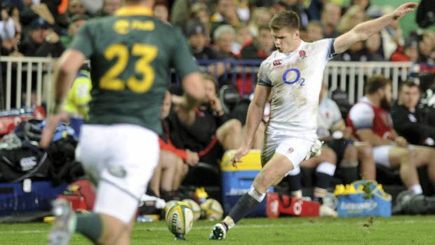 Leadership: Owen Farrell will co-captain the new-look England side along with Dylan Hartley.