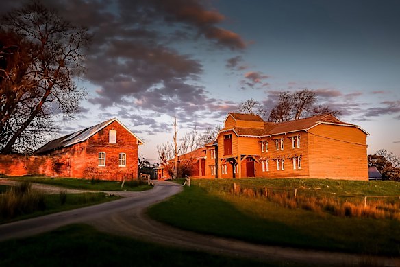 The Amish-style barn at Yeringberg’s estate is undergoing National Trust-led renovations.