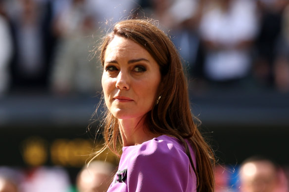 Catherine, Princess of Wales, at Wimbledon in July.