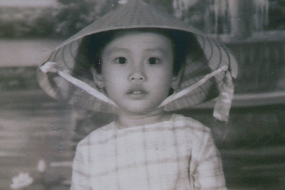 Dai Le aged four in Vietnam. Her family left their homeland with just one suitcase of clothes.
