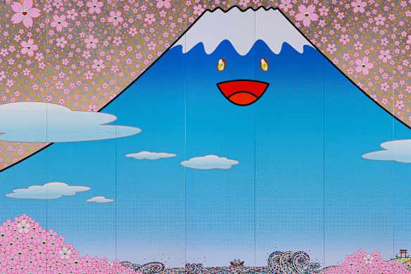Takashi Murakami’s Cherry Blossoms Fujiyama JAPAN (2020).