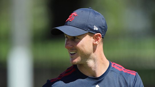 Daly Cherry-Evans at Roosters training on Sunday.