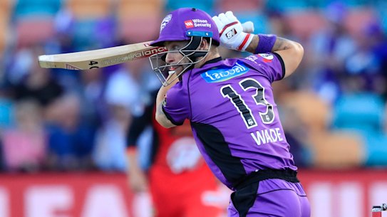 Hurricanes skipper Matthew Wade notched another half-century.