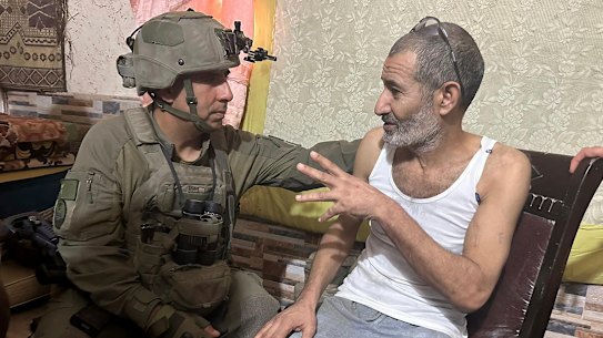 Rescued: Qaid Farhan Alkadi was found in a southern Gaza tunnel.