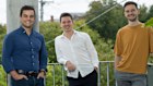StrongRoom AI’s co-founders Max Mito and Christopher Durre pictured with EVP’s Misha Saul (left).