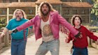 Jack Black, Jason Momoa and Sebastian Hansen in A Minecraft Movie.